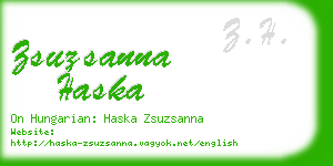 zsuzsanna haska business card